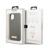 Guess GUHMP13SSPLG iPhone 13 mini 5,4" szary/grey hard case Silicone Logo Plate MagSafe na NearMe.pl