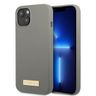 Guess GUHMP13MSPLG iPhone 13 / 14 / 15 6.1" szary/grey hard case Silicone Logo Plate MagSafe na NearMe.pl