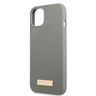 Guess GUHMP13MSPLG iPhone 13 / 14 / 15 6.1" szary/grey hard case Silicone Logo Plate MagSafe na NearMe.pl