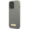 Guess GUHMP13XSPLG iPhone 13 Pro Max 6,7" szary/grey hard case Silicone Logo Plate MagSafe na NearMe.pl