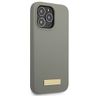 Guess GUHMP13XSPLG iPhone 13 Pro Max 6,7" szary/grey hard case Silicone Logo Plate MagSafe na NearMe.pl