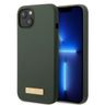 Guess GUHMP13MSBPLA iPhone 13 / 14 / 15 6.1" zielony/khaki hard case Silicone Logo Plate MagSafe na NearMe.pl