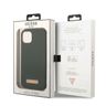 Guess GUHMP13MSBPLA iPhone 13 / 14 / 15 6.1" zielony/khaki hard case Silicone Logo Plate MagSafe na NearMe.pl