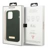 Guess GUHMP13LSPLA iPhone 13 Pro / 13 6,1" zielony/khaki hard case Silicone Logo Plate MagSafe na NearMe.pl