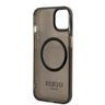 Guess GUHMP13MHTCMK iPhone 13 / 14 / 15 6.1" czarny/black hard case Gold Outline Translucent MagSafe na NearMe.pl