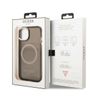 Guess GUHMP13MHTCMK iPhone 13 / 14 / 15 6.1" czarny/black hard case Gold Outline Translucent MagSafe na NearMe.pl