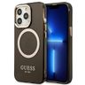 Guess GUHMP13LHTCMK iPhone 13 Pro / 13 6,1" czarny/black hard case Gold Outline Translucent MagSafe na NearMe.pl