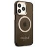 Guess GUHMP13LHTCMK iPhone 13 Pro / 13 6,1" czarny/black hard case Gold Outline Translucent MagSafe na NearMe.pl