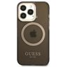 Guess GUHMP13XHTCMK iPhone 13 Pro Max 6,7" czarny/black hard case Gold Outline Translucent MagSafe na NearMe.pl