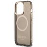 Guess GUHMP13XHTCMK iPhone 13 Pro Max 6,7" czarny/black hard case Gold Outline Translucent MagSafe na NearMe.pl