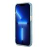 Guess GUHMP13MHTCMB iPhone 13 / 14 / 15 6.1" niebieski/blue hard case Gold Outline Translucent MagSafe na NearMe.pl