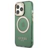 Guess GUHMP13LHTCMA iPhone 13 Pro / 13 6,1" zielony/khaki hard case Gold Outline Translucent MagSafe na NearMe.pl