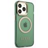Guess GUHMP13LHTCMA iPhone 13 Pro / 13 6,1" zielony/khaki hard case Gold Outline Translucent MagSafe na NearMe.pl