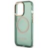 Guess GUHMP13LHTCMA iPhone 13 Pro / 13 6,1" zielony/khaki hard case Gold Outline Translucent MagSafe na NearMe.pl