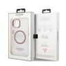 Guess GUHMP13MHTRMP iPhone 13 / 14 / 15 6.1" różowy/pink hard case Metal Outline Magsafe na NearMe.pl