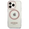 Guess GUHMP13XHTRMP iPhone 13 Pro Max 6,7" różowy/pink hard case Metal Outline Magsafe na NearMe.pl