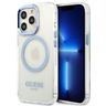 Guess GUHMP13LHTRMB iPhone 13 Pro / 13 6,1" niebieski/blue hard case Metal Outline Magsafe na NearMe.pl