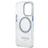 Guess GUHMP13LHTRMB iPhone 13 Pro / 13 6,1" niebieski/blue hard case Metal Outline Magsafe na NearMe.pl