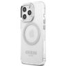 Guess GUHMP13LHTRMS iPhone 13 Pro / 13 6,1" srebrny/silver hard case Metal Outline Magsafe na NearMe.pl