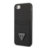 Guess GUHCI8PSATPK iPhone 7/8 SE 2020 / SE 2022 hardcase czarny/black hardcase Saffiano Triangle Logo Cardslot na NearMe.pl