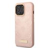 Guess GUHMP13LSAPSTP iPhone 13 Pro / 13 6,1" różowy/pink hardcase Peony Logo Plate MagSafe na NearMe.pl
