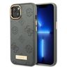Guess GUHMP13MSAPSTG iPhone 13 / 14 / 15 6.1" szary/grey hardcase Peony Logo Plate MagSafe na NearMe.pl