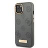 Guess GUHMP13MSAPSTG iPhone 13 / 14 / 15 6.1" szary/grey hardcase Peony Logo Plate MagSafe na NearMe.pl