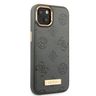 Guess GUHMP13MSAPSTG iPhone 13 / 14 / 15 6.1" szary/grey hardcase Peony Logo Plate MagSafe na NearMe.pl