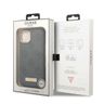 Guess GUHMP13MSAPSTG iPhone 13 / 14 / 15 6.1" szary/grey hardcase Peony Logo Plate MagSafe na NearMe.pl