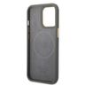 Guess GUHMP13XSAPSTG iPhone 13 Pro Max 6,7" szary/grey hardcase Peony Logo Plate MagSafe na NearMe.pl