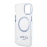 Guess GUHMP14MHTRMB iPhone 14 Plus / 15 Plus 6.7" niebieski/blue hard case Metal Outline Magsafe na NearMe.pl