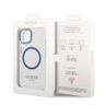 Guess GUHMP14MHTRMB iPhone 14 Plus / 15 Plus 6.7" niebieski/blue hard case Metal Outline Magsafe na NearMe.pl
