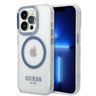 Guess GUHMP14LHTRMB iPhone 14 Pro 6,1" niebieski/blue hard case Metal Outline Magsafe na NearMe.pl