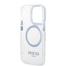 Guess GUHMP14LHTRMB iPhone 14 Pro 6,1" niebieski/blue hard case Metal Outline Magsafe na NearMe.pl