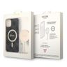 Zestaw Guess GUBPN61H4EACSK Case+Charger iPhone 11 6,1" czarny/black hard case 4G Print MagSafe na NearMe.pl
