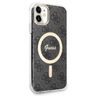 Zestaw Guess GUBPN61H4EACSK Case+Charger iPhone 11 6,1" czarny/black hard case 4G Print MagSafe na NearMe.pl