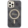 Zestaw Guess GUBPP12MH4EACSK Case+ Charger iPhone 12/12 Pro czarny/black hard case 4G Print MagSafe na NearMe.pl