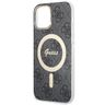 Zestaw Guess GUBPP12MH4EACSK Case+ Charger iPhone 12/12 Pro czarny/black hard case 4G Print MagSafe na NearMe.pl
