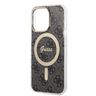 Zestaw Guess GUBPP13LH4EACSK Case+ Charger iPhone 13 Pro czarny/black hard case 4G Print MagSafe na NearMe.pl