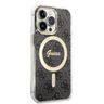 Zestaw Guess GUBPP13XH4EACSK Case+ Charger iPhone 13 Pro Max czarny/black hard case 4G Print MagSafe na NearMe.pl