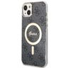Zestaw Guess GUBPP14SH4EACSK Case+ Charger iPhone 14 / 15 / 13 6,1" czarny/black hard case 4G Print MagSafe na NearMe.pl
