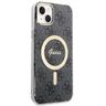 Zestaw Guess GUBPP14SH4EACSK Case+ Charger iPhone 14 / 15 / 13 6,1" czarny/black hard case 4G Print MagSafe na NearMe.pl