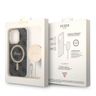 Zestaw Guess GUBPP14LH4EACSK Case+ Charger iPhone 14 Pro 6,1" czarny/black hard case 4G Print MagSafe na NearMe.pl