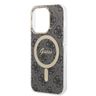 Zestaw Guess GUBPP14LH4EACSK Case+ Charger iPhone 14 Pro 6,1" czarny/black hard case 4G Print MagSafe na NearMe.pl