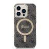 Zestaw Guess GUBPP14XH4EACSK Case+ Charger iPhone 14 Pro Max 6,7" czarny/black hard case 4G Print MagSafe na NearMe.pl