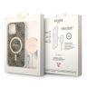 Zestaw Guess GUBPP12MH4EACSW Case+ Charger iPhone 12/12 Pro brązowy/brown hard case 4G Print MagSafe na NearMe.pl