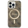 Zestaw Guess GUBPP13XH4EACSW Case+ Charger iPhone 13 Pro Max brązowy/brown hard case 4G Print MagSafe na NearMe.pl