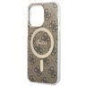 Zestaw Guess GUBPP13XH4EACSW Case+ Charger iPhone 13 Pro Max brązowy/brown hard case 4G Print MagSafe na NearMe.pl