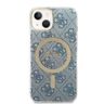 Zestaw Guess GUBPP14SH4EACSB Case+ Charger iPhone 14 / 15 / 13 6,1" niebieski/blue hard case 4G Print MagSafe na NearMe.pl