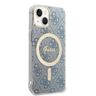 Zestaw Guess GUBPP14MH4EACSB Case+ Charger iPhone 14 Plus / 15 Plus 6.7" niebieski/blue hard case 4G Print MagSafe na NearMe.pl